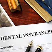a dental insurance form on a table in Los Alamitos